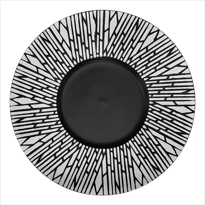 ../frankl24shop/WAKANDA_ - Teller - flach - 30 cm - rund - schwarz _ wei├ƒ_top